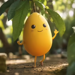a plastic toy figurine standing up in the tree