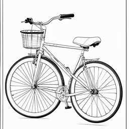 the front and back views of the bicycle