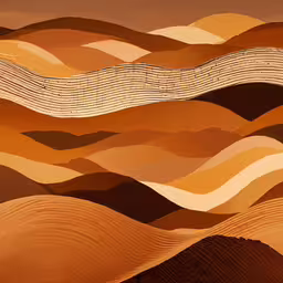 an abstract painting with many wavy lines,an abstract painting with waves in the sand
