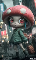 the mushroom - laden character in the movie alice
