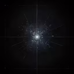 a circular object made up of lines and dots