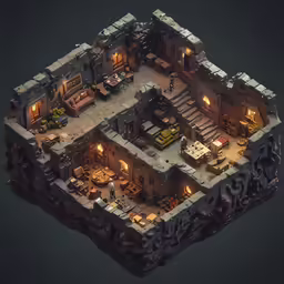 the top floor of a house made from clay