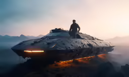 the car appears to have a small pilot on top of it