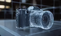 an image of a camera on a shelf