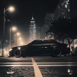 two vehicles that are sitting in the middle of a street