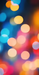 multi colored lights are shining brightly on the surface