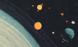 there is a space station that has many different planets