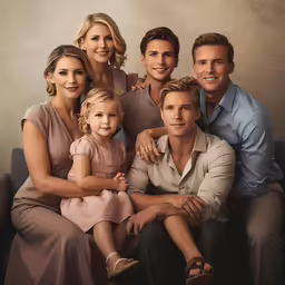 the entire cast of modern family posing for a family photo