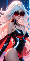 this anime girl is in her cat suit