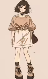 an anime character with dark hair wearing glasses