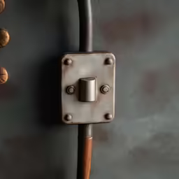 an electrical outlet with several nuts in it