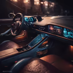 this is the dashboard and dash board of a car