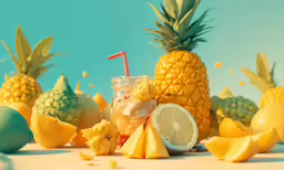 an image of fruit that is in the process of being made