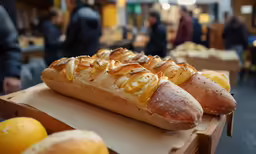two hotdogs in buns covered in different types of cheese