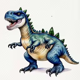 a picture of a t - shirt with a dinosaur on it