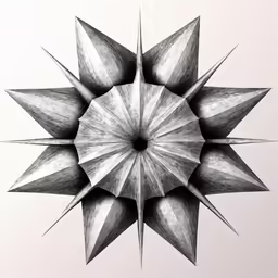 a pencil drawing of a flower