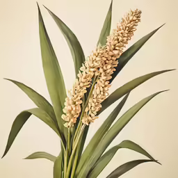 the large plant has very thick green leaves