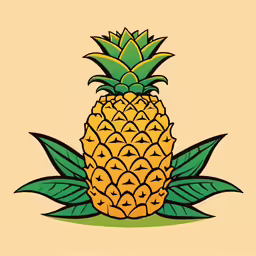 there is a large pineapple sitting on the ground