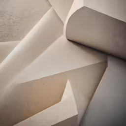 a building that has very large rocks inside of it