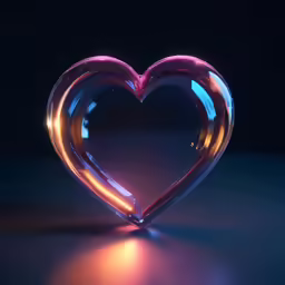a very nice heart shape on a table