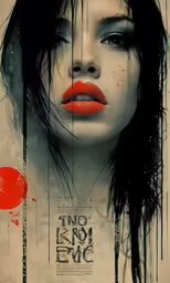 an image of a woman with red lipstick