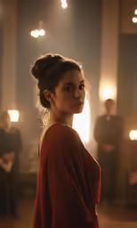 an image of a woman that is looking forward