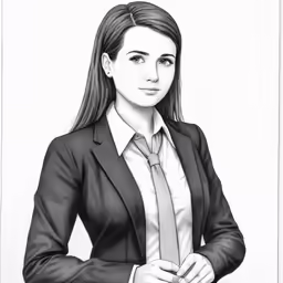 a woman in a suit and tie posing for a photo