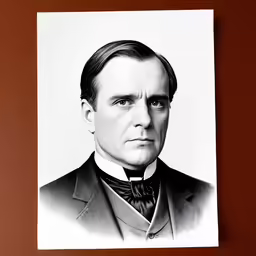 a black and white photo of a well dressed man