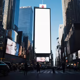 pedestrians walking through an intersection in the city