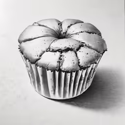 a cupcake with sprinkles on it