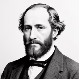 a man with beards wearing a suit and bow tie