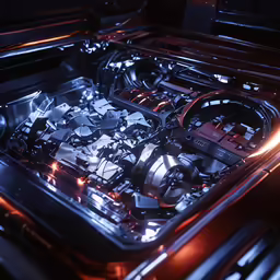 a machine with an elaborate display pattern made out of metal