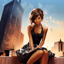 a woman sitting on the ledge, with her purse on,a woman sitting on top of a wooden bench