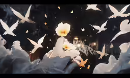 there is someone that has just taken a flower