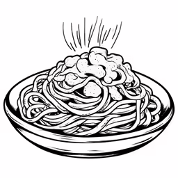spaghetti cooked in a bowl with salt on the top