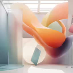 a very nice room with several different colorful art