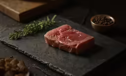 fresh raw meat sitting on top of a cutting board