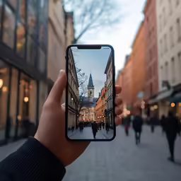 someone taking a picture on their cell phone