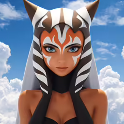 an illustration of a woman with a cat costume