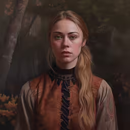 a painting of a woman with long blonde hair,a painting of a woman in a dark red dress