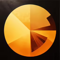a painting with several layers of yellow and black