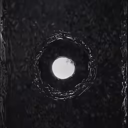 a dark, abstract photo with a light shining through it