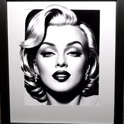 a picture of marilyn monroe in black and white