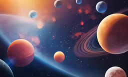 an image of the planets from outer earth
