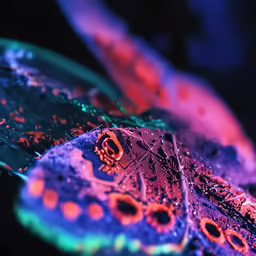 a very colorful cell phone image with no pictures or logo