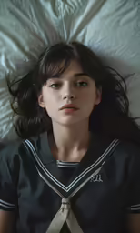 an image of a woman laying in bed