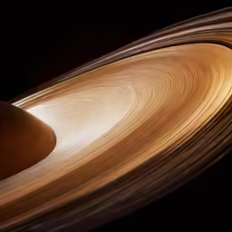 the saturn saturn has several rings and is in close formation