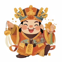 a cartoon style image of a chinese character