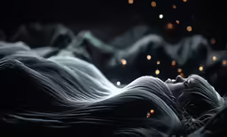 an artistic image of a woman laying on the floor