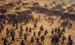 a lot of people that are on the sand